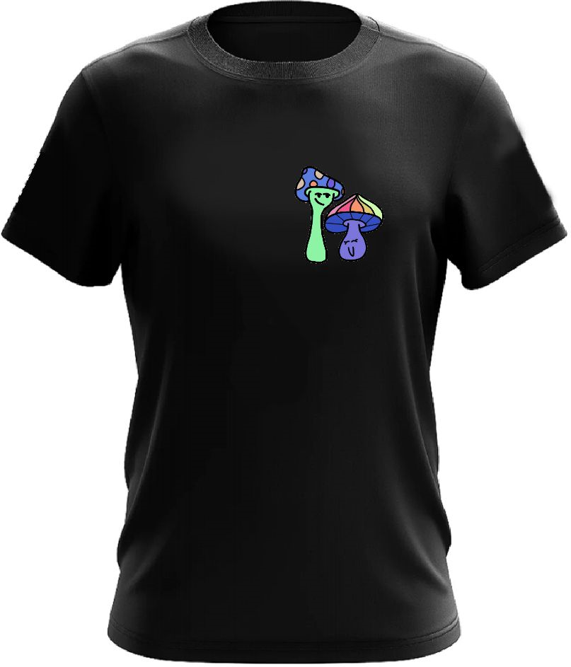 Mushroom Buddies "Chromatic Fungi Companions" Short Sleeve T-Shirt